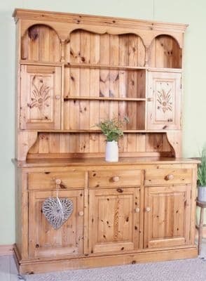 Cottage Farmhouse Pine Welsh Dresser