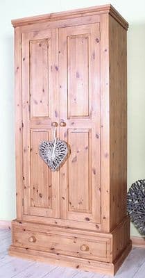 Country Pine Farmhouse Wardrobe