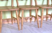 Farmhouse Bar Back Chairs | Second-Hand Pine Furniture