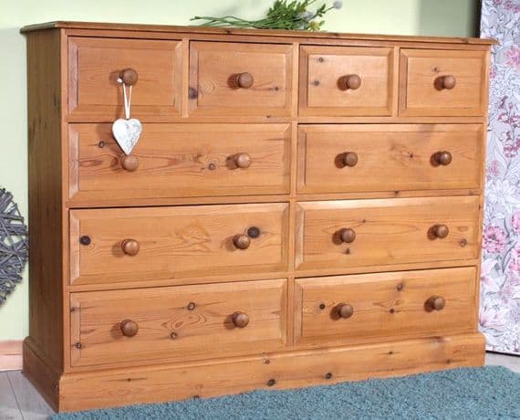 Large Pine Chest Of Drawers | Pine Bedroom Furniture
