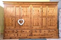 Large Second Hand Pine Wardrobe | Pine Bedroom Furniture