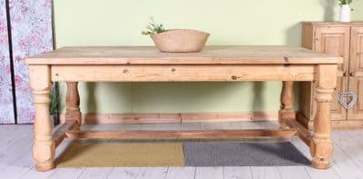 Huge Chunky Farmhouse Pine Table