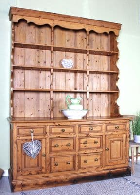 Huge Quality Pine Welsh Dresser