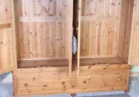 Large 4 Door Pine Wardrobe | Pine Bedroom Furniture