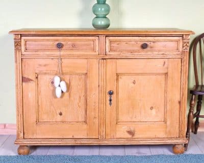Large Antique Pine Sideboard