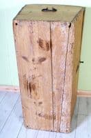 Large Old Antique Pine Chest – Rustic Farmhouse Storage