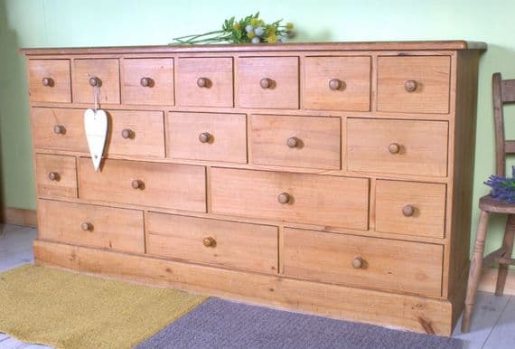 Old Pine Merchants Chest | Pine Bedroom Furniture