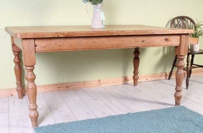 Large Old Pine Table Cutlery Drawer