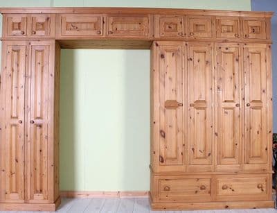 Large Pine Wardrobe Storage