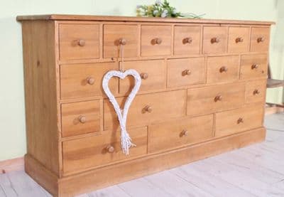 Large Second-Hand Pine Chest Of Drawers