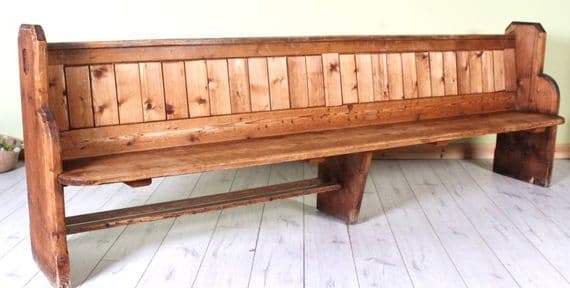Vintage Church Pew | Antique Chapel Seating UK Delivery