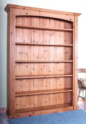 Large Waxed Pine Bookcase