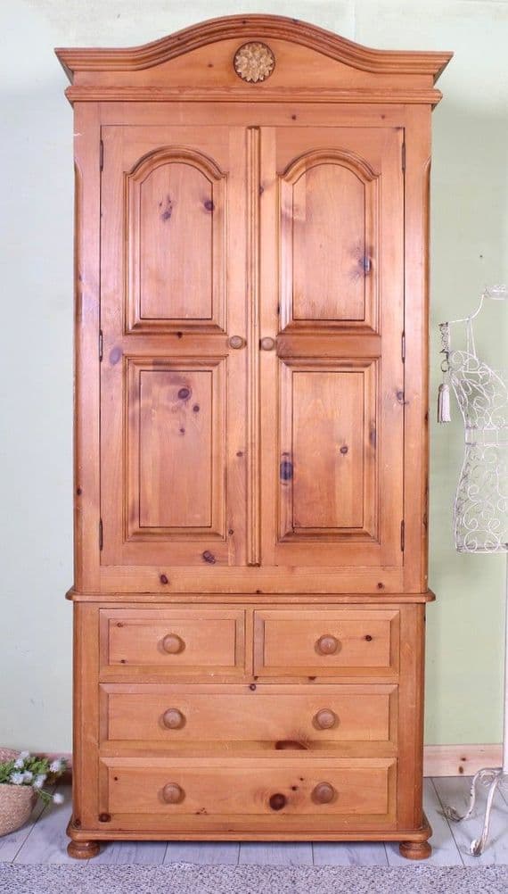 Antique Style Pine Wardrobe | Pine Furniture Shop