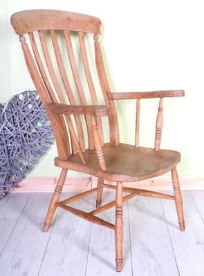 Old Antique Grandfather Chair