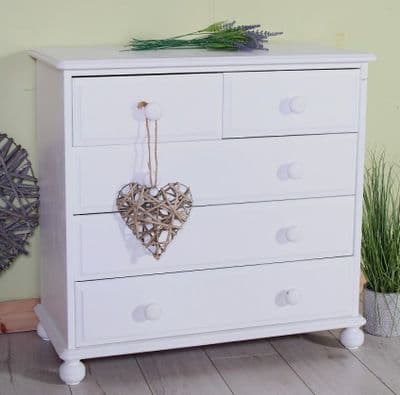 Painted Pine Chest Of Drawers
