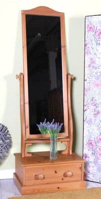 Pine Free Standing Mirror