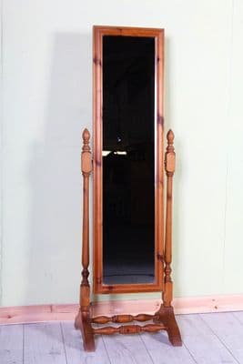 Pine Freestanding Bedroom Mirror