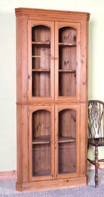 Pine Storage Display Cabinet