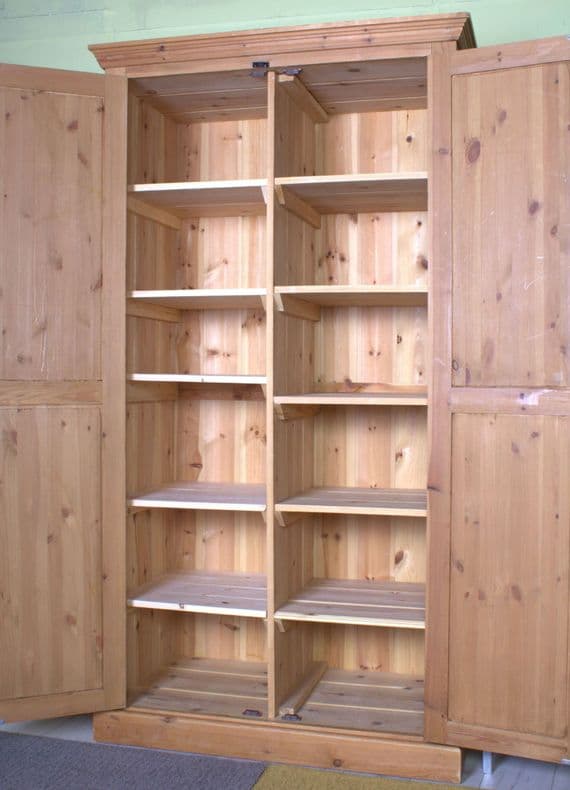 Pine Linen Cupboard Kitchen Pantry  | Free Local Delivery