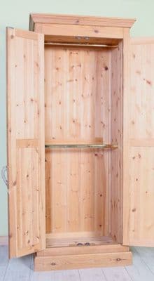 Pine Wardrobe 2 Rails