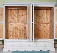 Shabby Chic Pine Wardrobe | Pine Bedroom Furniture