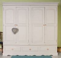 Shabby Chic Pine Wardrobe | Pine Bedroom Furniture