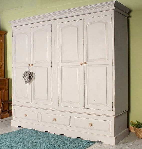 Shabby Chic Pine Wardrobe | Pine Bedroom Furniture