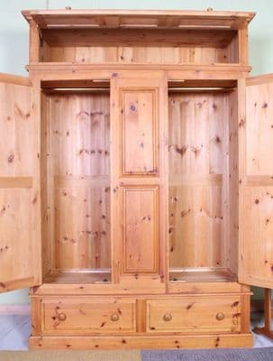 Pine Wardrobe & Top Box