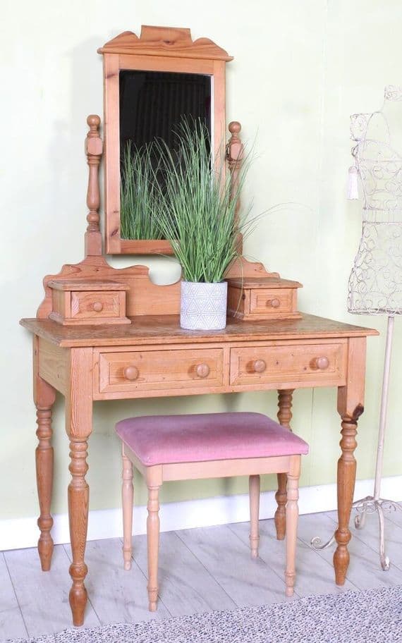 Rustic Pine Dressing Table | Second-Hand Pine Furniture