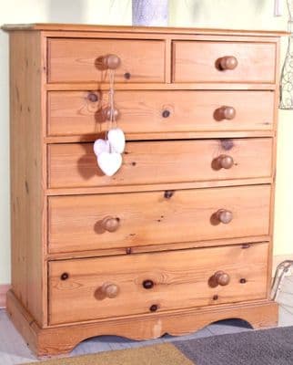 Second-Hand Pine Chest of Drawers