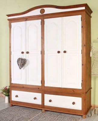 Shabby Chic Cottage Pine Wardrobe