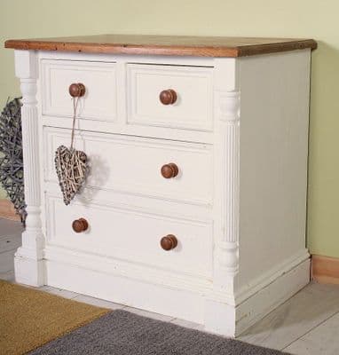 Shabby Chic Pine Chest Of Drawers