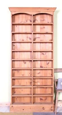 Solid Pine Bookcase/CD Unit