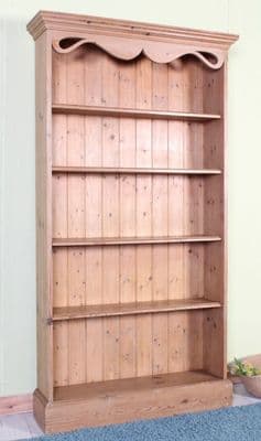 Tall Antique Pine Bookcase