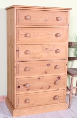 Tall Pine Chest Of Drawers