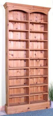 Tall Solid Pine Bookcase/CD Unit