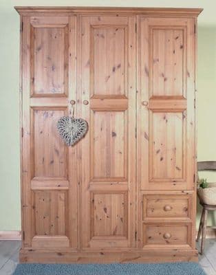 Triple Pine Farmhouse Wardrobe