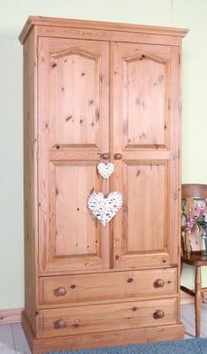 Waxed Cottage Pine Wardrobe