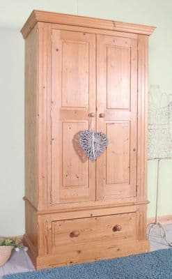 Waxed Cottage Pine Wardrobe