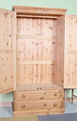 Waxed Pine Wardrobe
