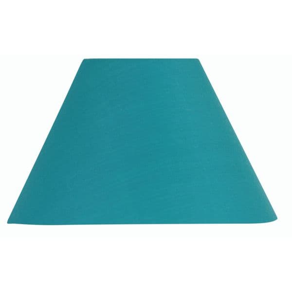 illucio 10 Inch Diameter Cotton Coolie Lampshade in Blue