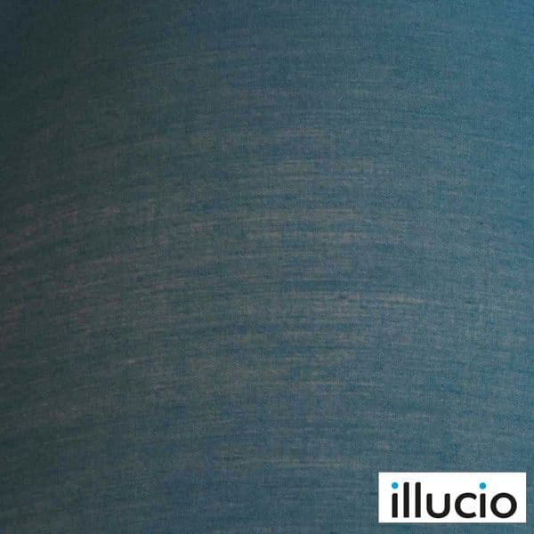 illucio 10 Inch Diameter Cotton Coolie Lampshade in Dark Teal