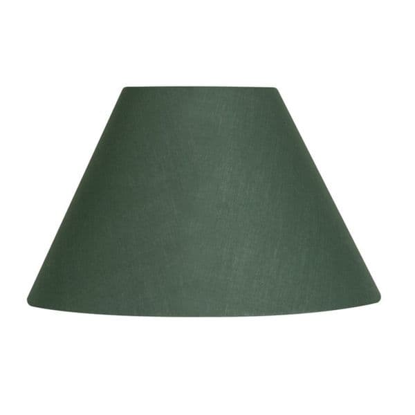illucio 10 Inch Diameter Cotton Coolie Lampshade in Forest