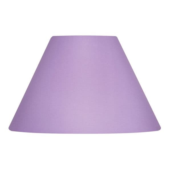 illucio 10 Inch Diameter Cotton Coolie Lampshade in Lilac