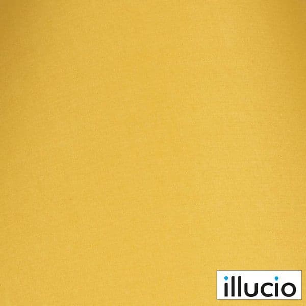 illucio 10 Inch Diameter Cotton Coolie Lampshade in Mustard