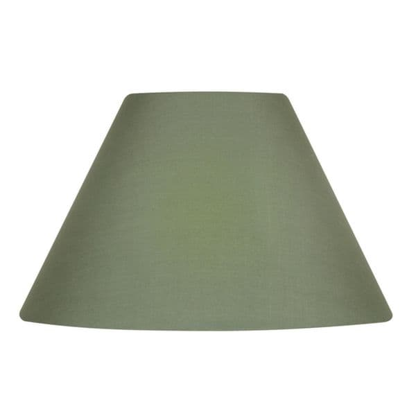 illucio 10 Inch Diameter Cotton Coolie Lampshade in Sage
