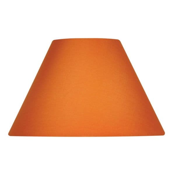 illucio 10 Inch Diameter Cotton Coolie Lampshade in Satsuma