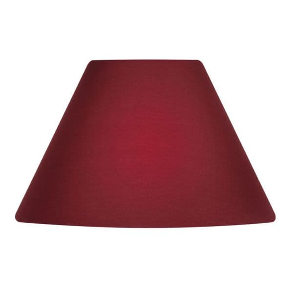 illucio 10 Inch Diameter Cotton Coolie Lampshade in Wine