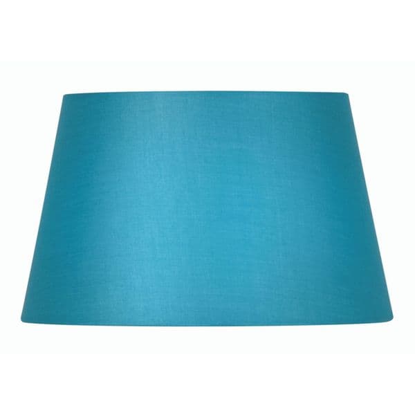 illucio 10 Inch Diameter Cotton Drum Lampshade in Blue