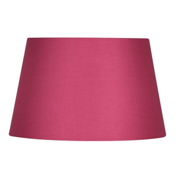 illucio 10 Inch Diameter Cotton Drum Lampshade in Hot Pink